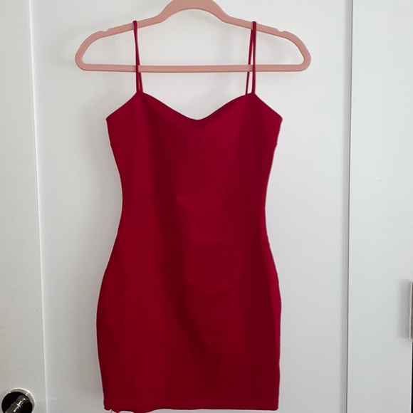 Red Bodycon Mini Dress - Picture 2 of 5
